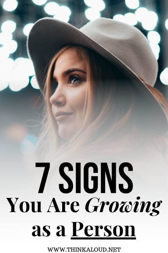 7 segni di crescita personale