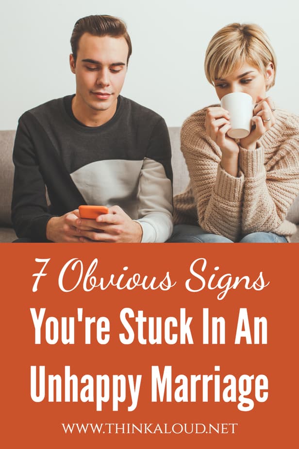 7 Obvious Signs You're Stuck In An Unhappy Marriage