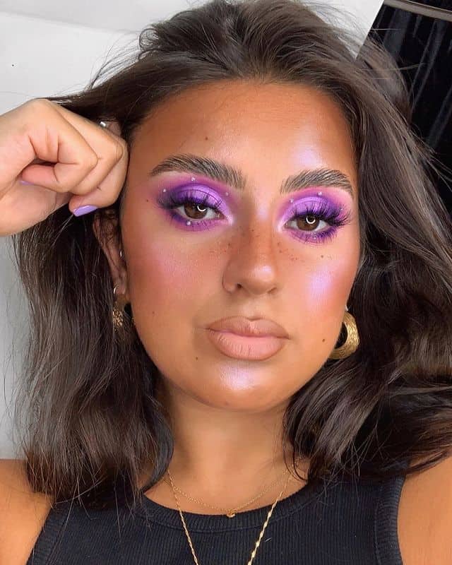 A jaw dropping purple look
