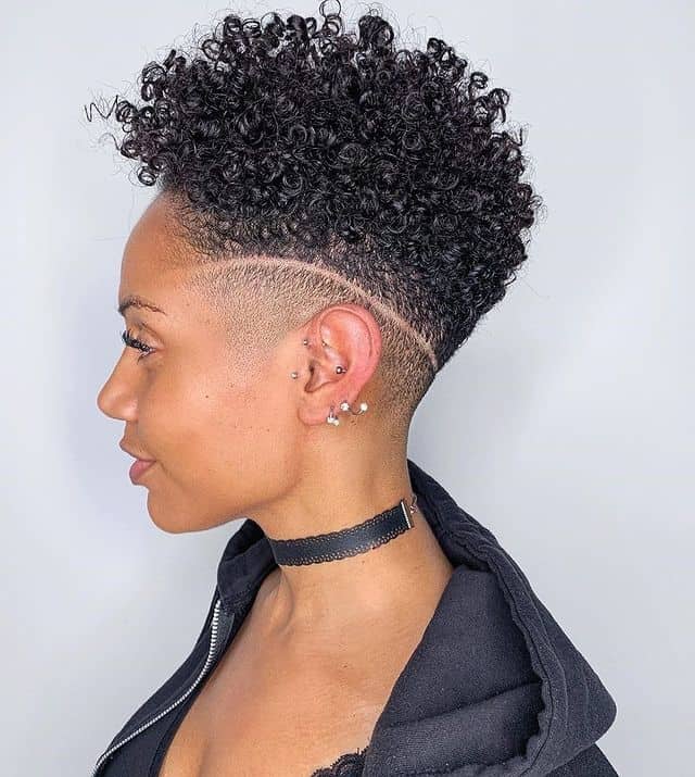 Cool curly fade