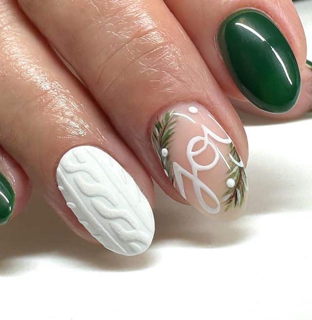 Joyful oval acrylic nail designs