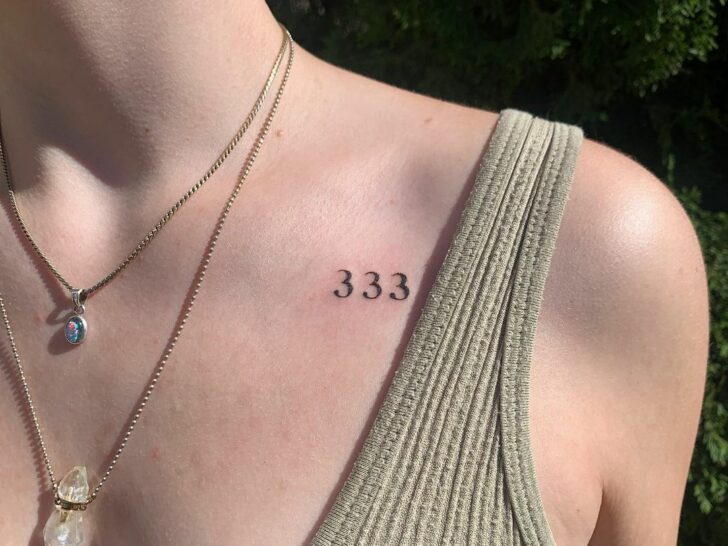 20 Exciting 333 Tattoo Ideas To Inspire You To Chase Your Goals