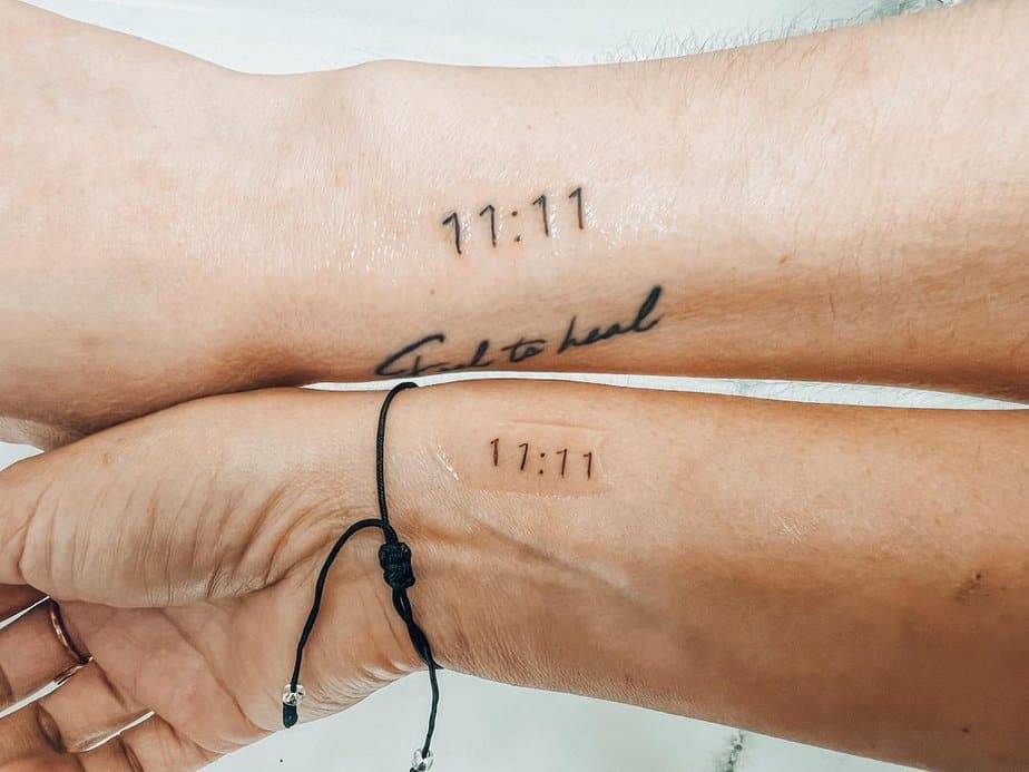 20 Beautiful 11:11 Tattoo Ideas To Manifest Your Dreams