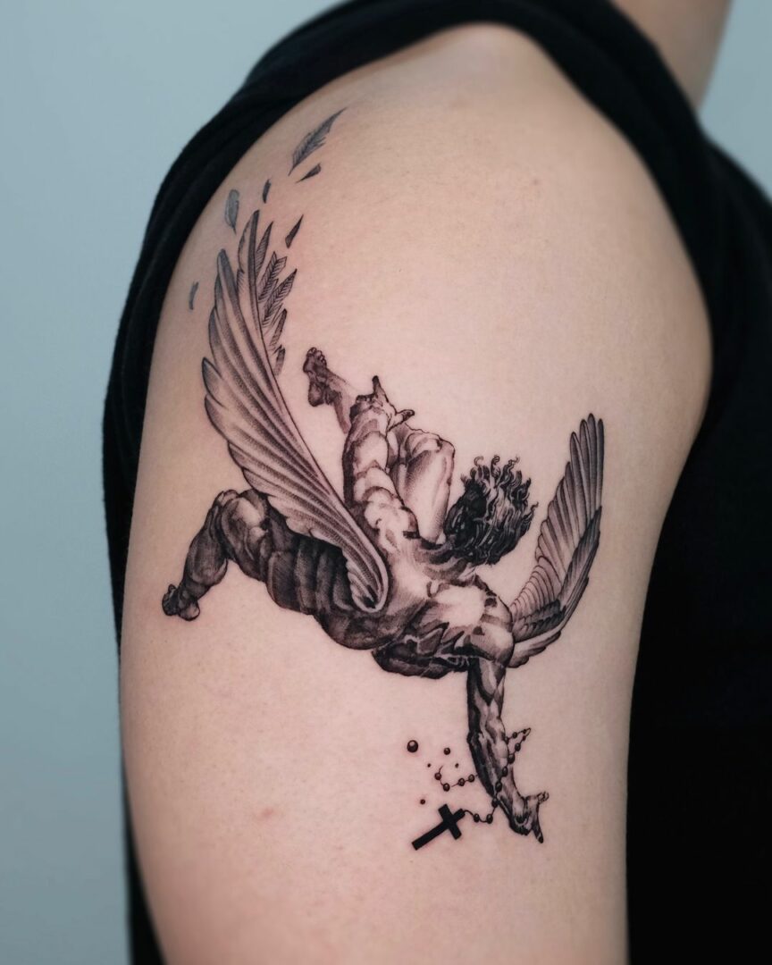 20 Iconic Icarus Tattoos To Remind You Not To Soar Too High