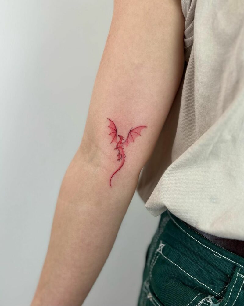 20 Epic Red Dragon Tattoo Ideas You’ll Be Obsessed With