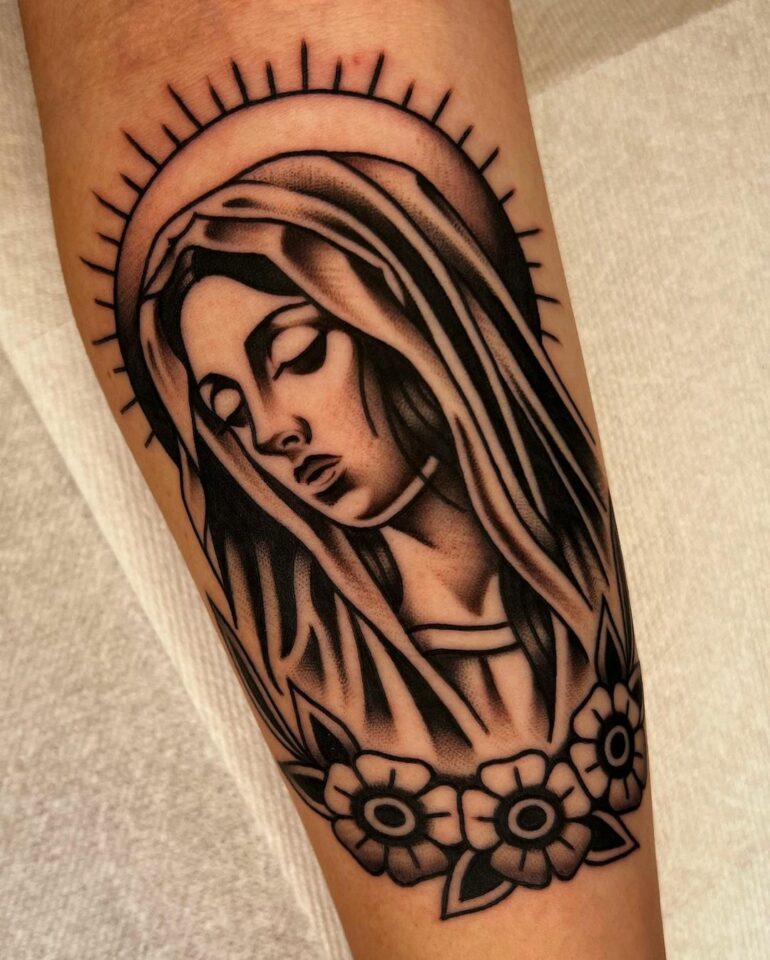 Virgin Mary Tattoo Ideas For The Forearm Meaningful Designs Styles