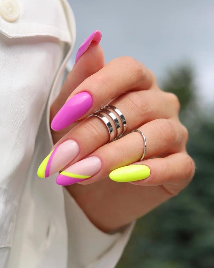 20 ipnotiche idee per unghie al neon per brillare più che mai