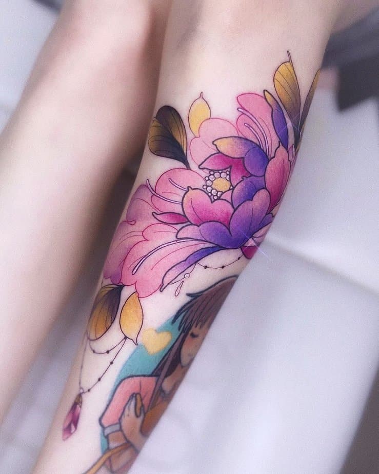 20 bellissime idee di tatuaggio di peonie per innaffiare la vostra creatività