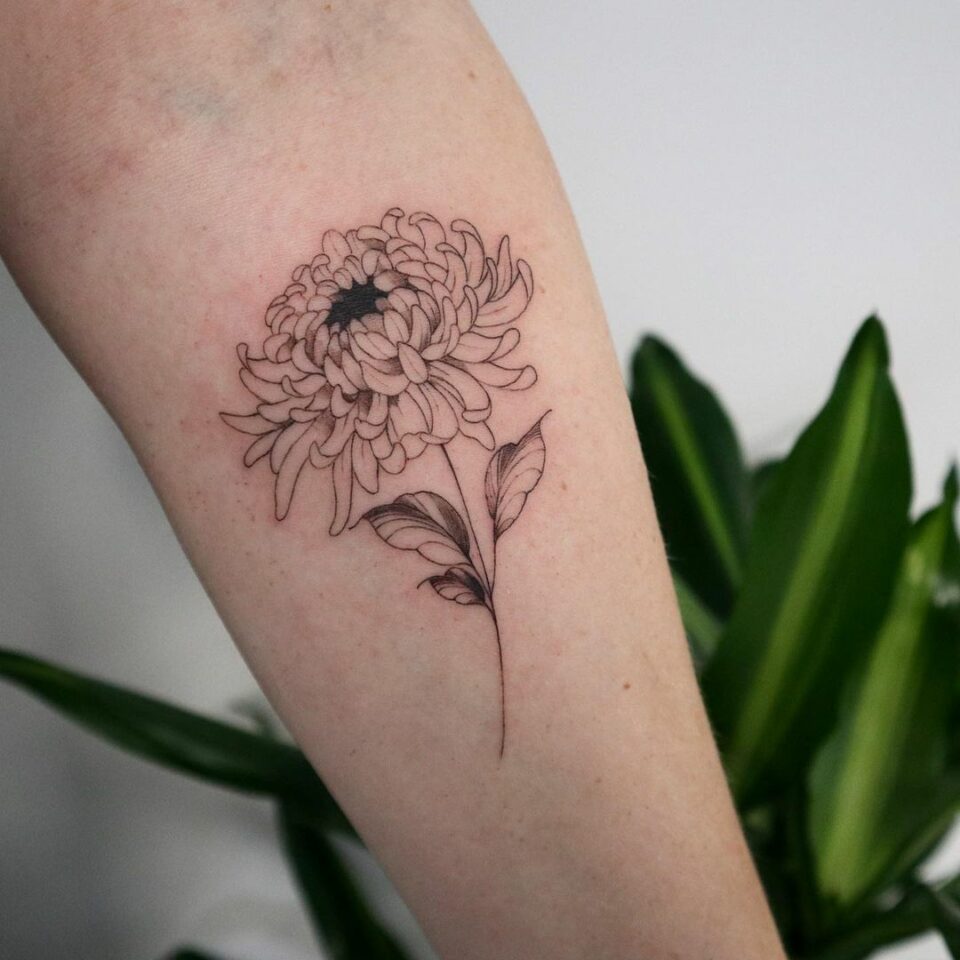 20 Striking Chrysanthemum Tattoos To Bring Color To Your Life