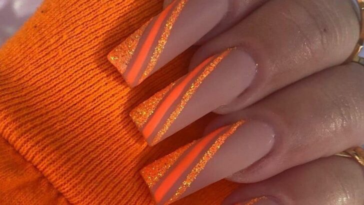 18 Cute And Cheerful Orange Nails For 2024