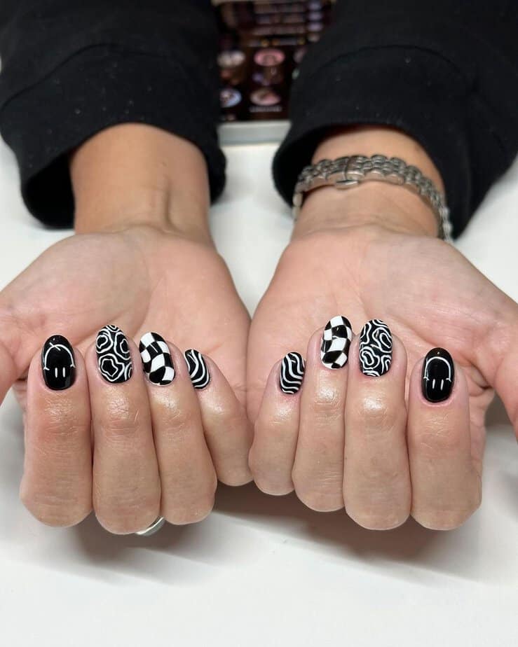20 Black And White Nail Designs Because Who Needs Color?