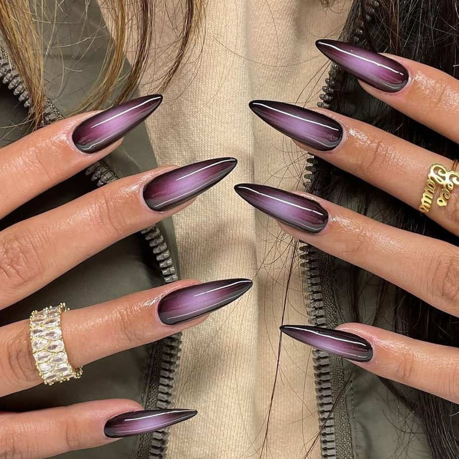 21 idee creative per ottenere le unghie viola più sexy