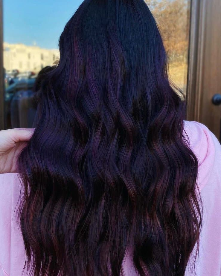 16. Dark red purple hair