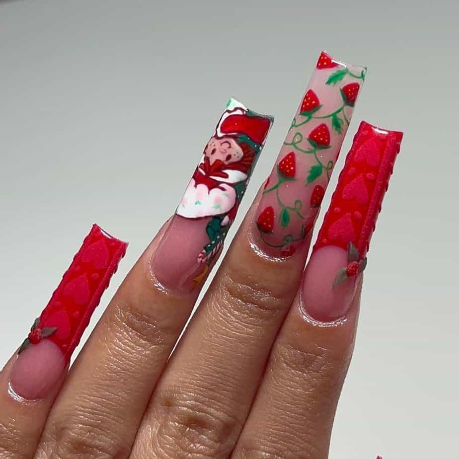 20 Adorable Strawberry Nail Art Ideas For A Girly Summer Look
