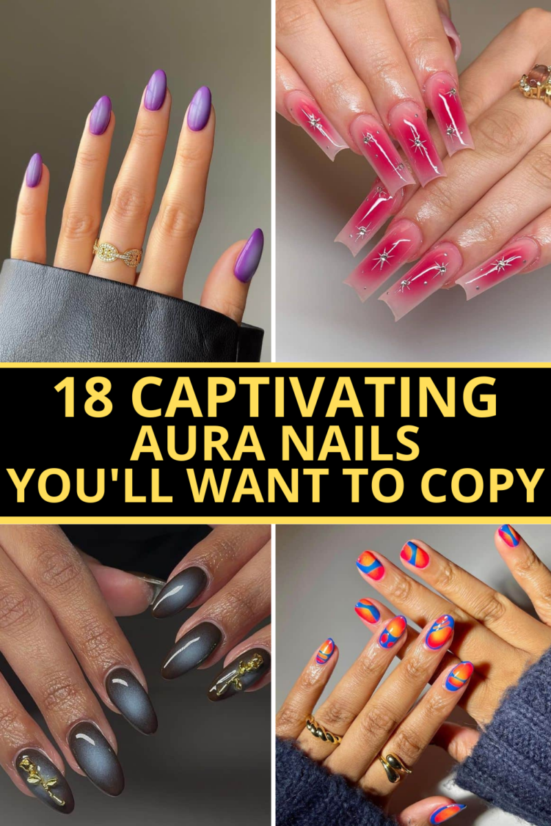 18 Captivating Aura Nails Youll Want To Copy