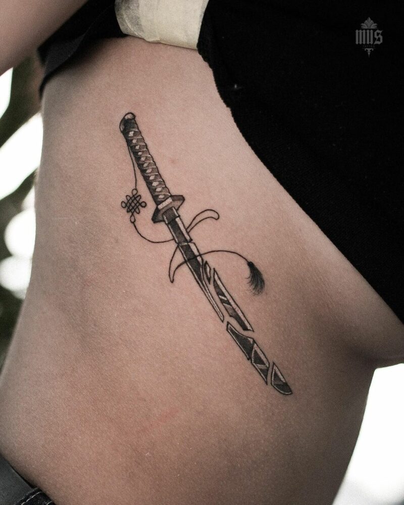 18 incredible katana tattoos to unleash your inner samurai