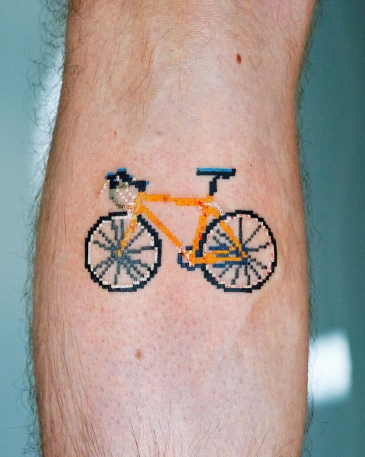 18. Bicicletta pixelata