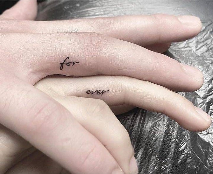 4. Romantic couple tattoo
