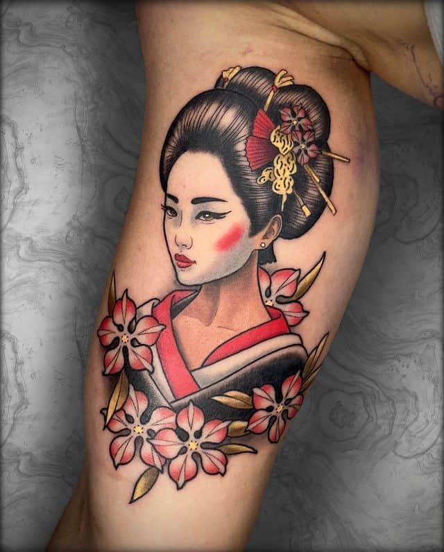 6. Beautiful geisha girl
