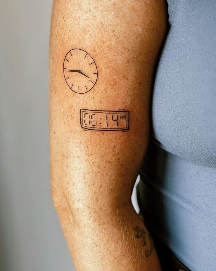 Birth clock tattoos with a twist