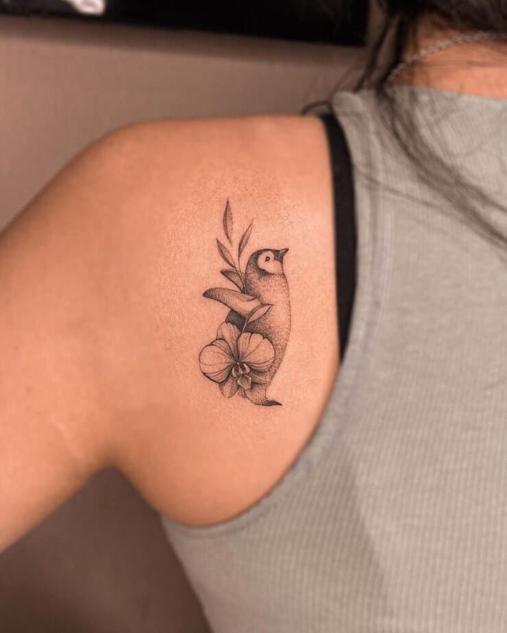 13. A penguin tattoo