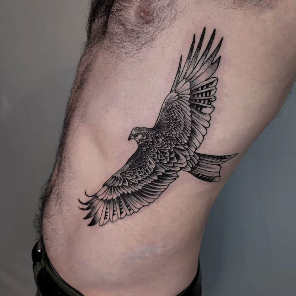 14. An eagle tattoo