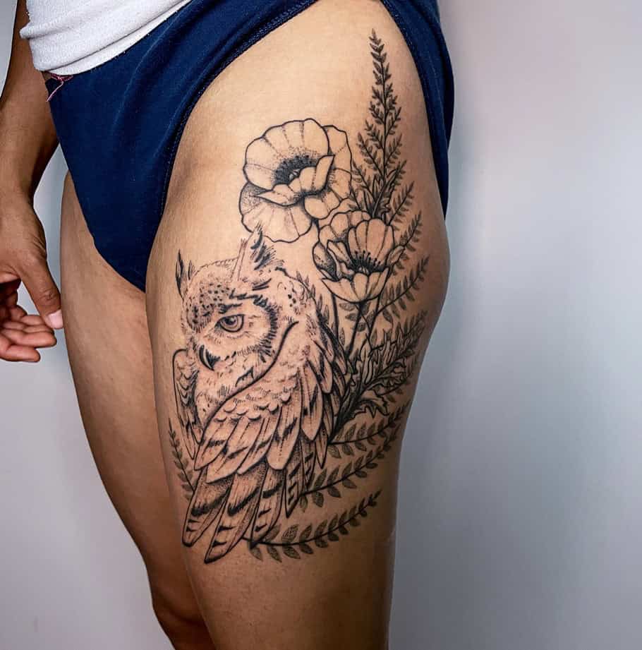 15. An owl tattoo