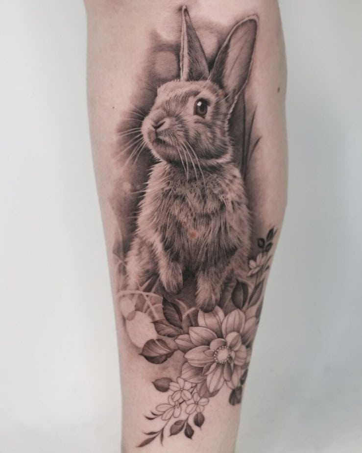3. A bunny tattoo