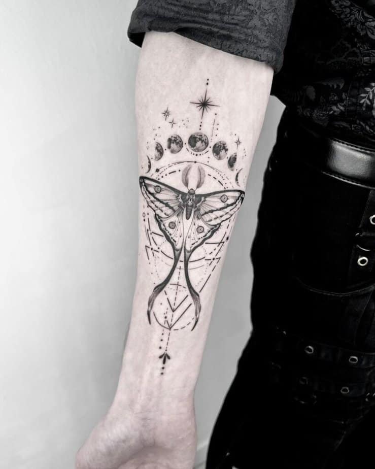 8. A moth tattoo