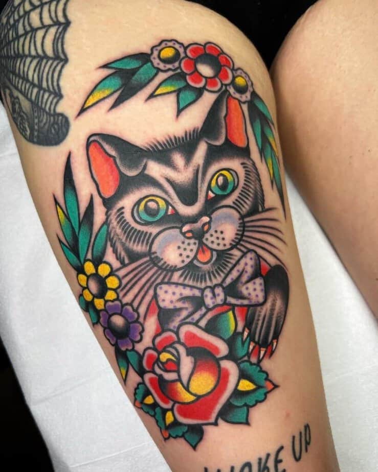 20 Cat Tattoo Ideas To Celebrate Your Furry Friends 16