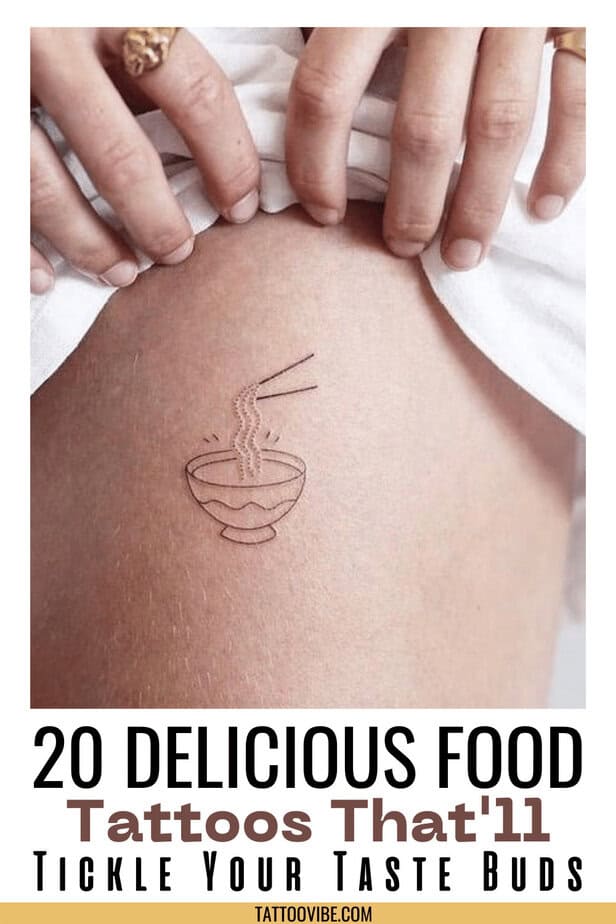 20 deliziosi tatuaggi sul cibo che solleticheranno le vostre papille gustative
