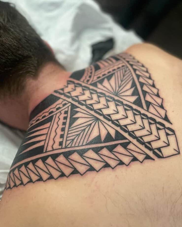 Samoan-style tattoo