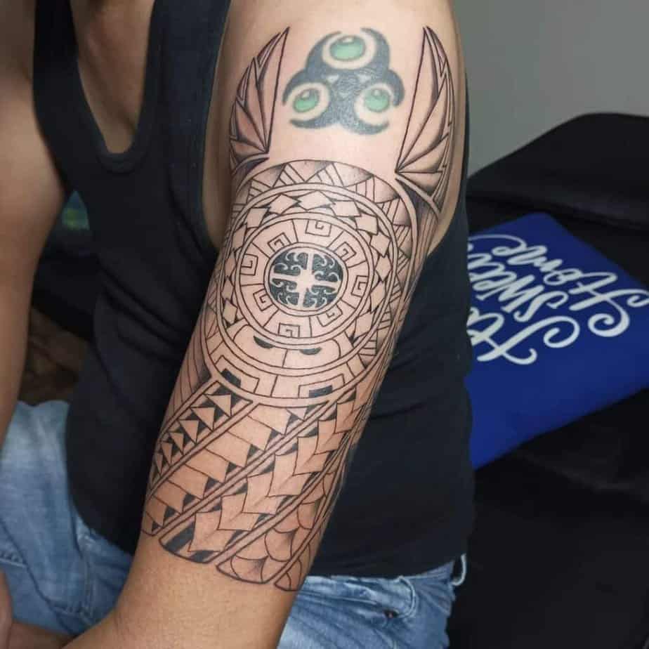 Maori-style tattoo