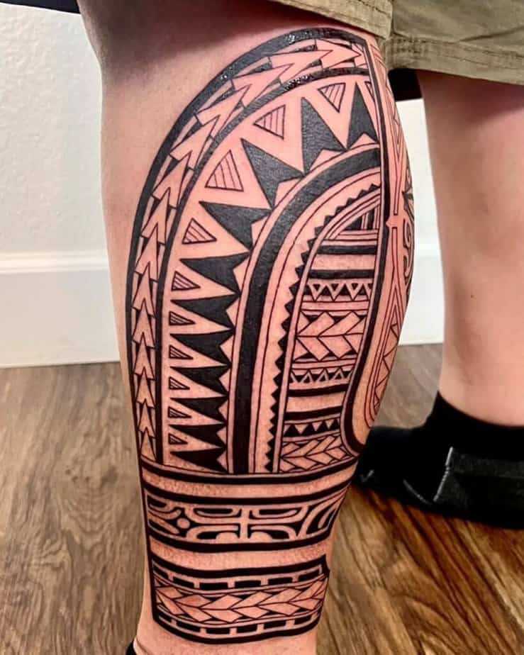 Hawaiian-style tattoo