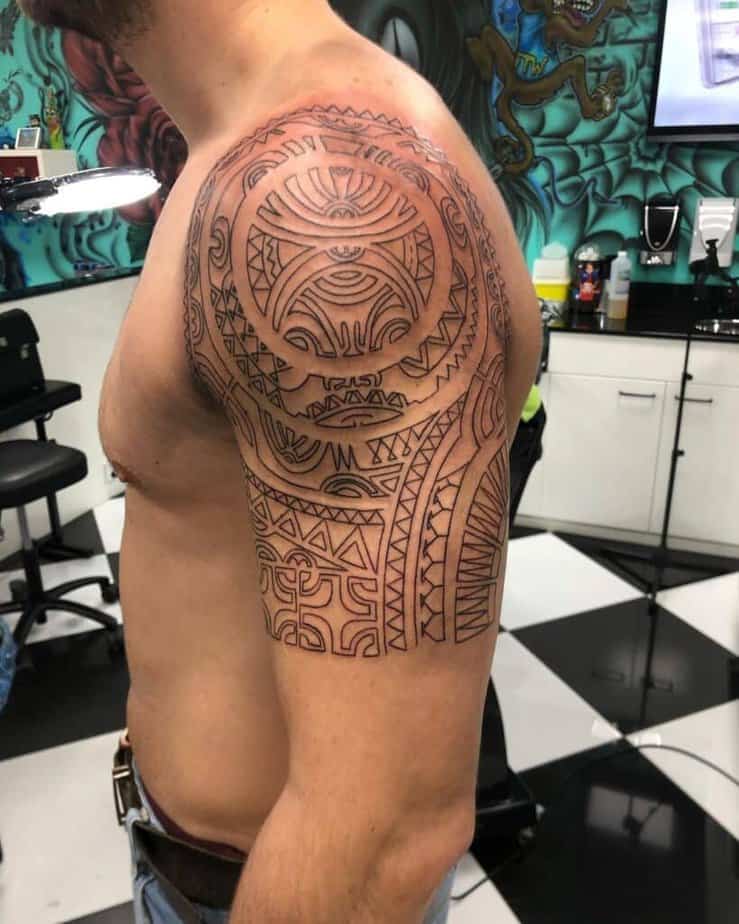 Maori-style tattoo