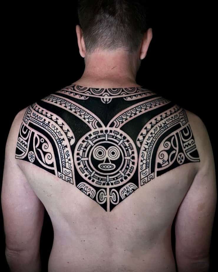 Marquesan-style tattoo