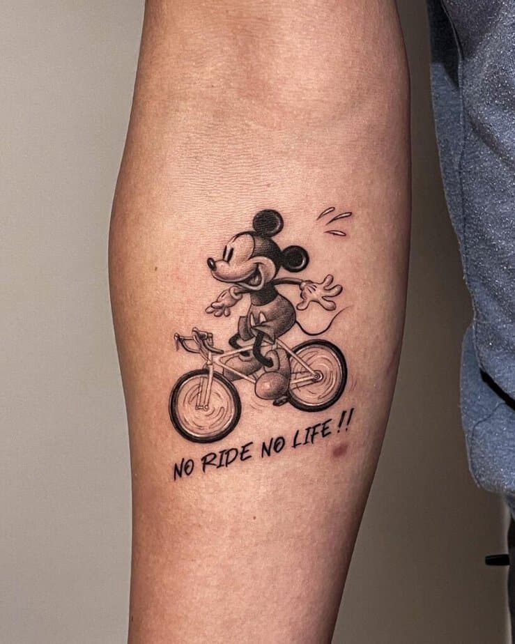 13. Mickey with a quote