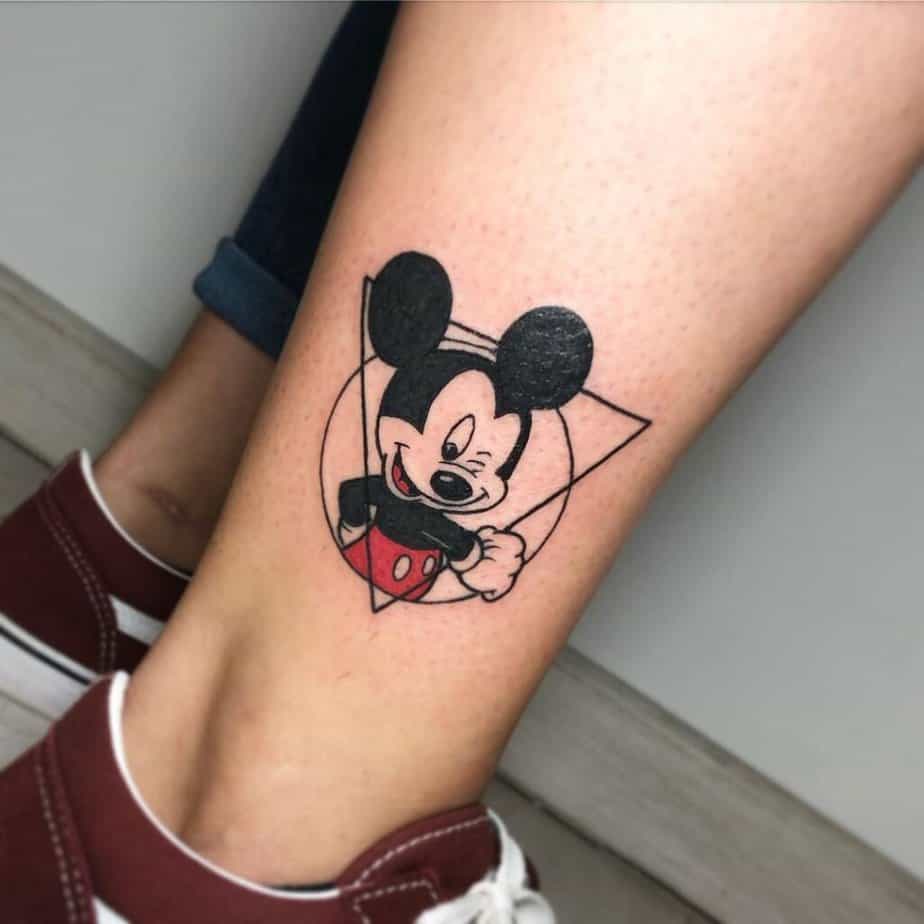 18. Mickey Mouse with geometrical elements