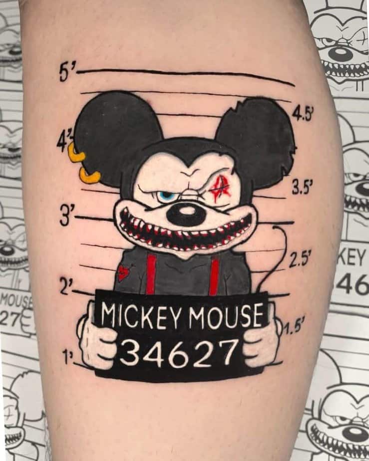 20. Mickey Mouse mugshot