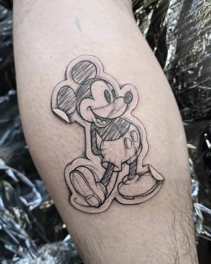 5. Sticker-like Mickey Mouse