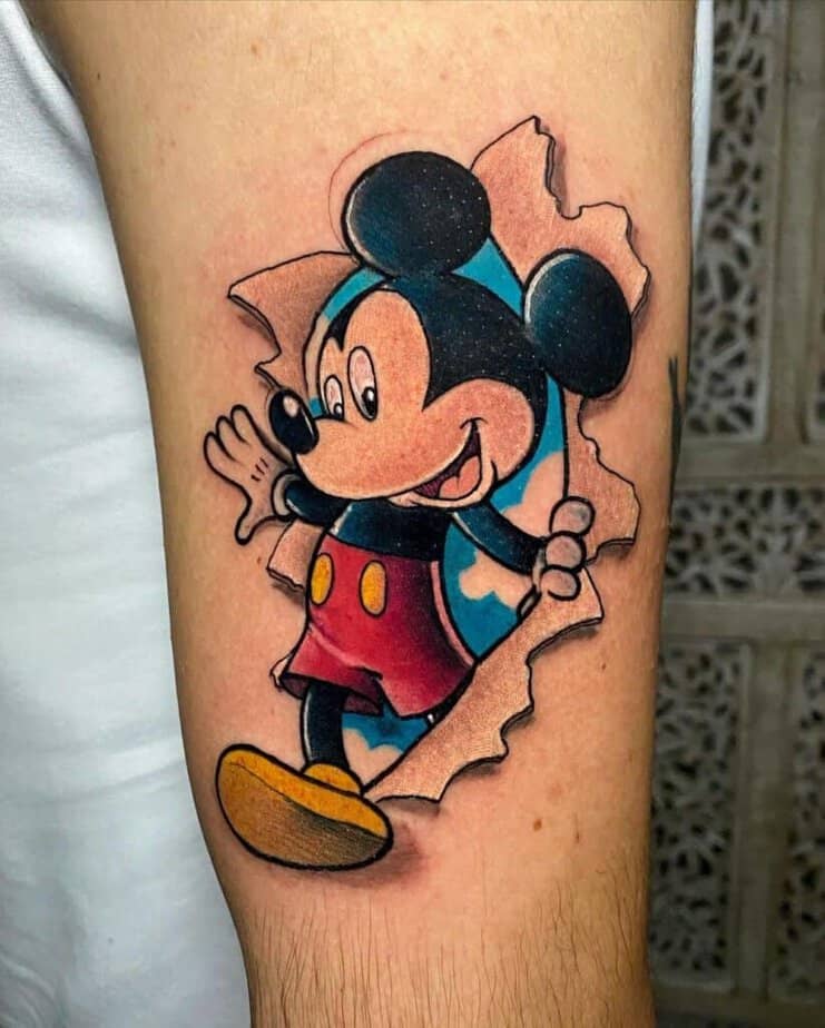 8. Vibrant Mickey Mouse