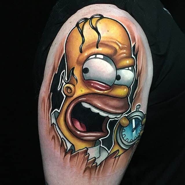 10. A Homer tattoo