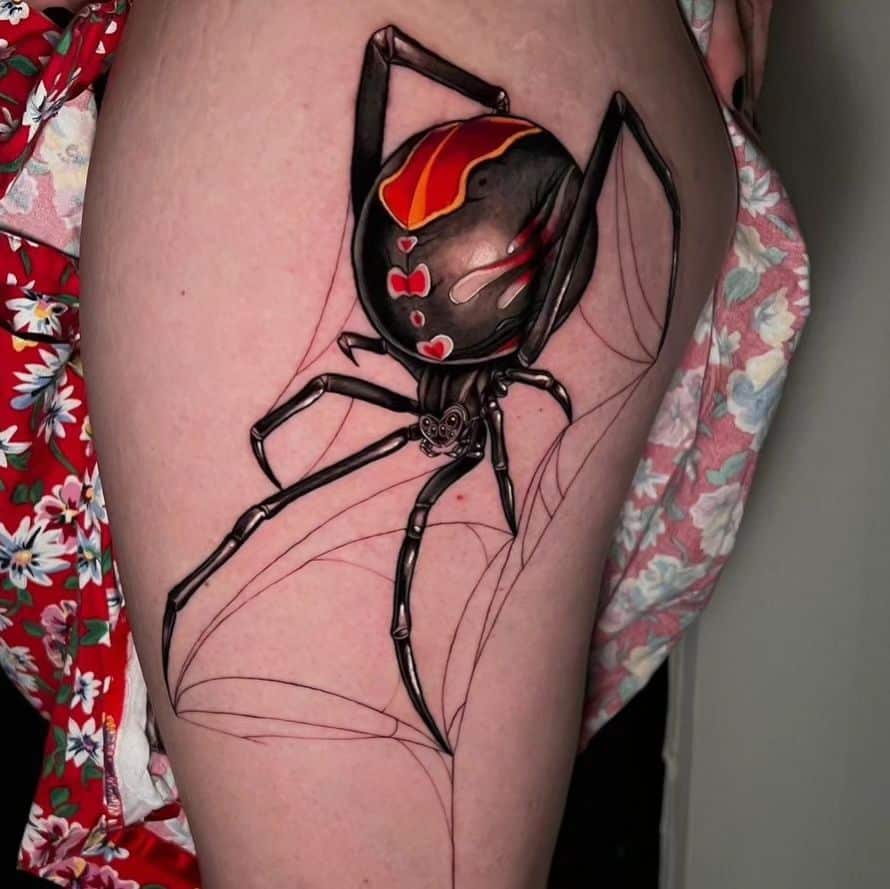 14. Un tatuaggio a forma di ragno