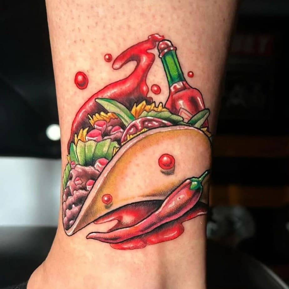 19. A taco tattoo