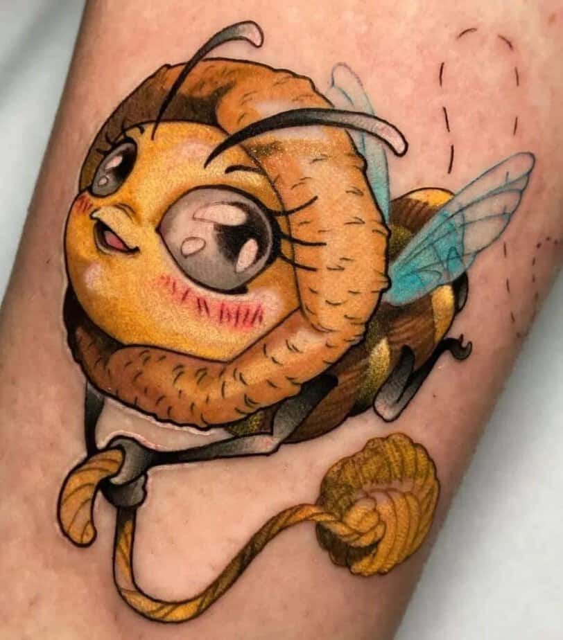 3. A bee tattoo