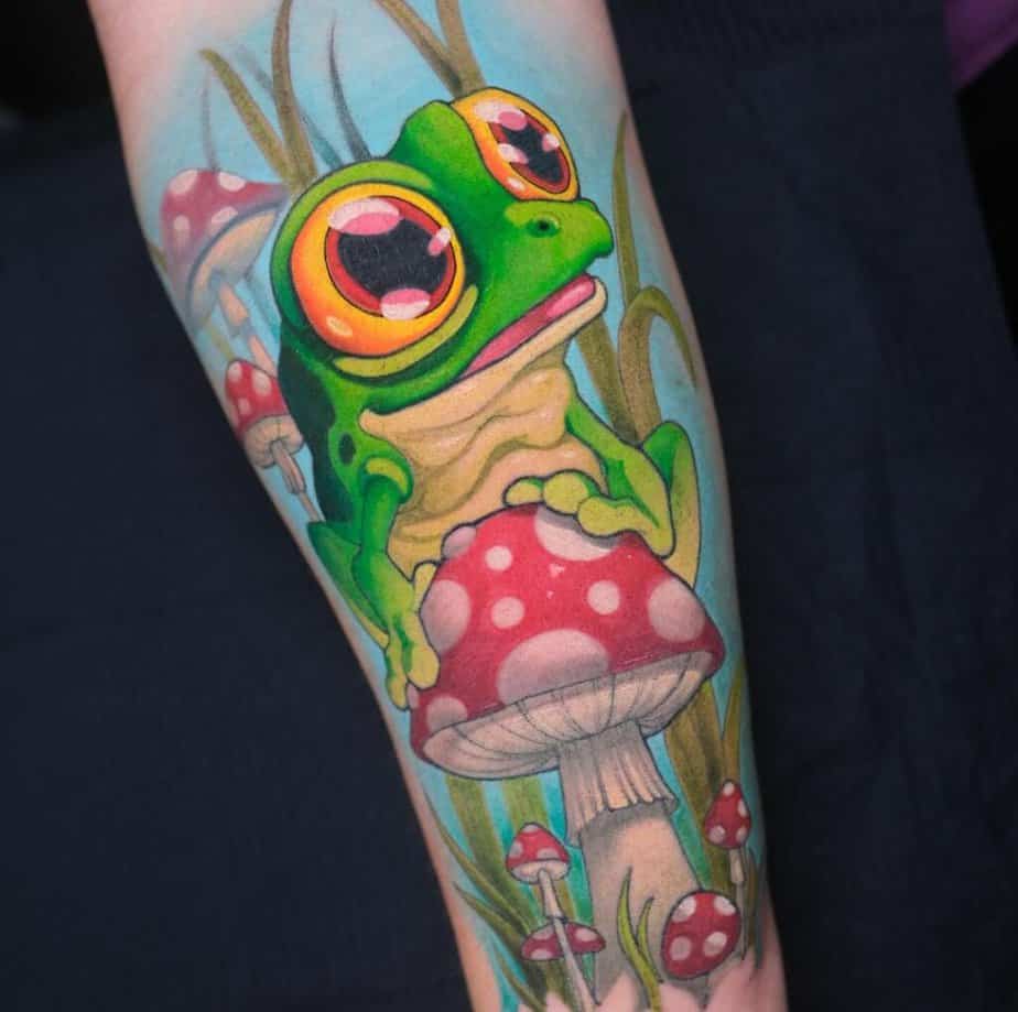 6. A frog tattoo