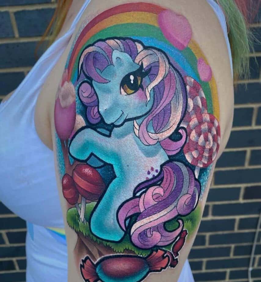 7. A pony tattoo