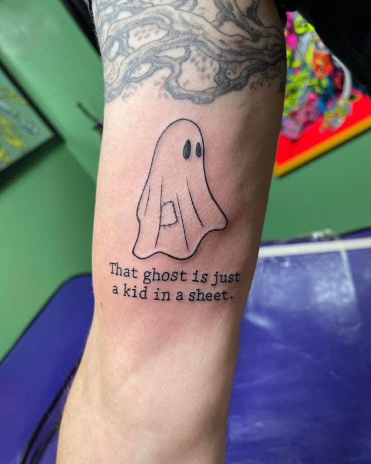 13. Ghost with a saying