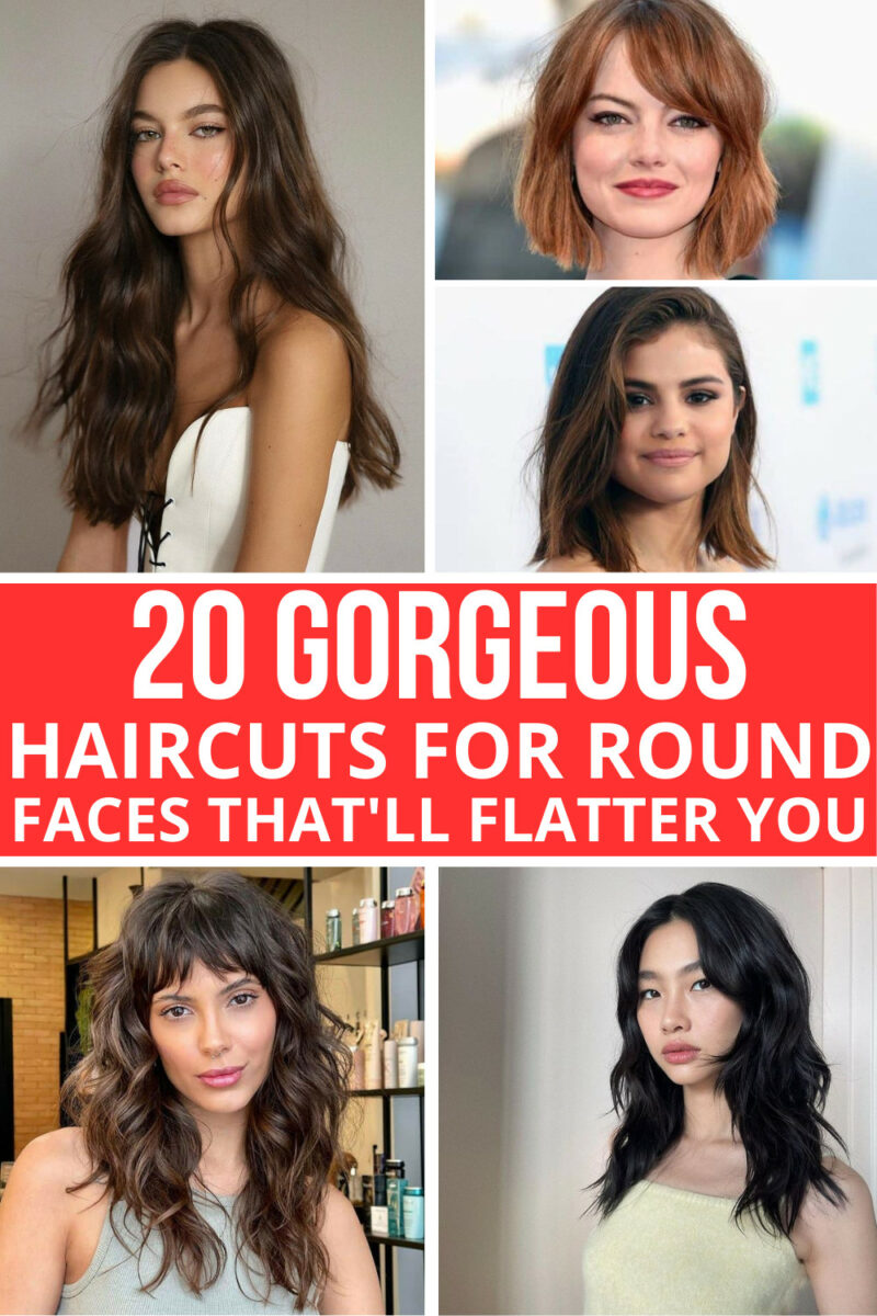 20 Gorgeous Haircuts For Round Faces Thatll Flatter You