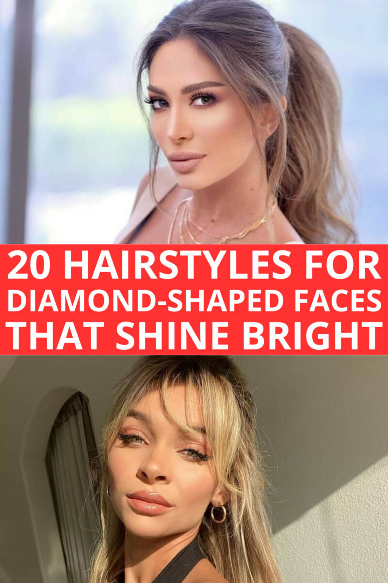 20 Hairstyles For Diamond Shaped Faces That Shine Bright